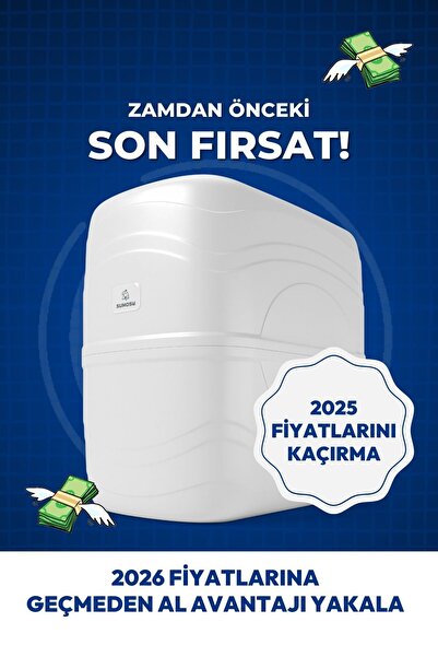 Sumosu Home Alkali Pompasız Su Arıtma Cihazı - Beyaz