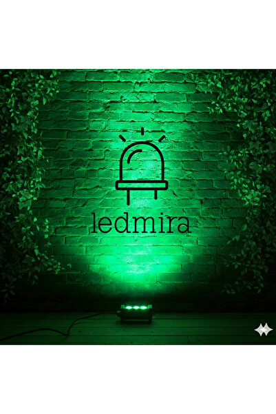 Ledmira 3w - 10cm Yeşil Renk Işık Wallwasher Duvar, Minare Ve Ağaç Aydınlatma