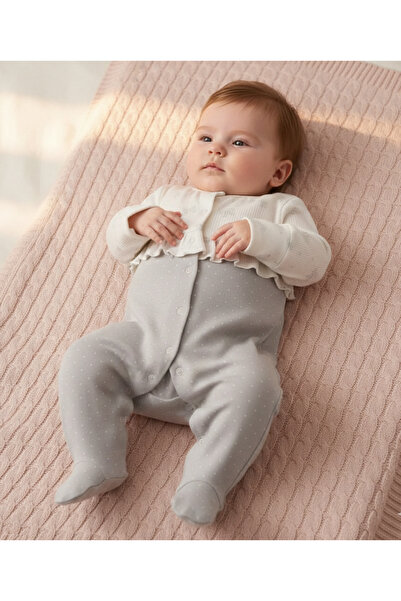 andywawa Ac26255 Baby Bow Bliss Tulum Ecru Grey