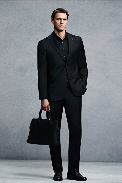 Abdullah Kiğılı Plain Wool Suit