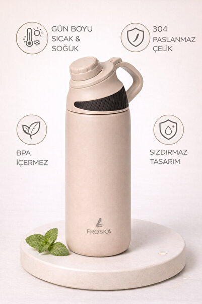 Sowo Home Steel Water Bottle, Thermos, Flask 600ml