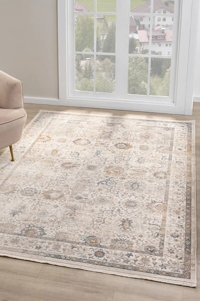 Neşem Halı Boutique SEYRANHALI ASIR - 0256 - KREM Geleneksel Desenlere Sahip ...