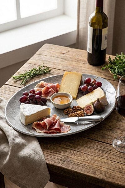 Külsan 11849.CW.SHR - Tilda Sahara Oval Tabak 49x36,5 cm, Thermoset Melamin