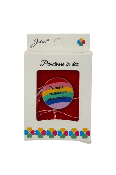 Flippy Martisor Small Brooch in Box, Brooch Size 2.5-3 cm, Metal Material, Mo...