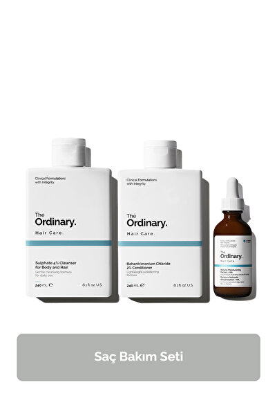 The Ordinary Saç Bakım Seti -Şampuan 240ml+ Saç Kremi 240ml+ Saç Serumu 60ml