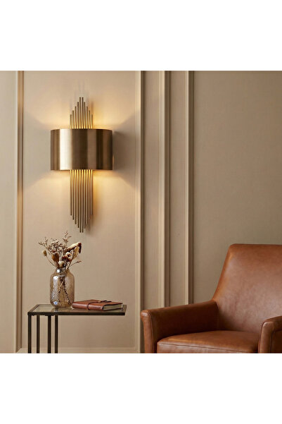 MOİRA Mızrak Decorative Metal Pipe Single Sconce Antique, Rustic Ambiance Wal...