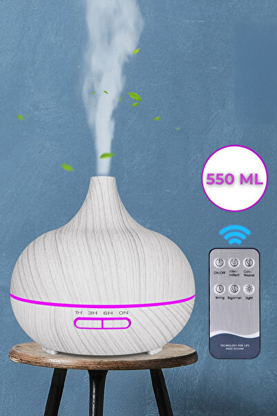 ALFAGİFT 500 ml Uzaktan Kumandalı LED Aroma Difüzör ve Ultrasonik Hava Nemlen...