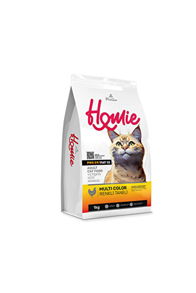 Homie Multi Color Renkli Taneli Tavuklu Yetişkin Kedi Maması 1 Kg