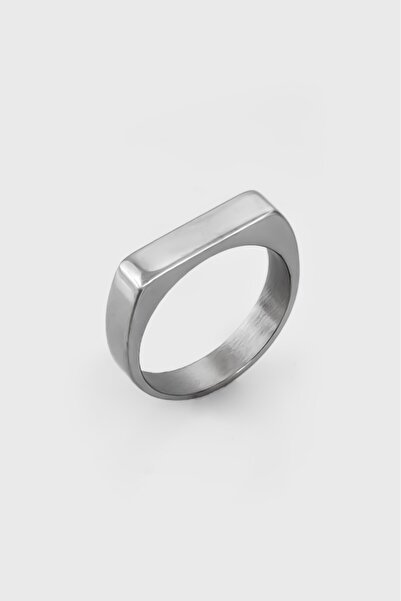 UKHWD SUPPLY 316L Steel Rectangle Cut Men's Ring Ka1345Gm