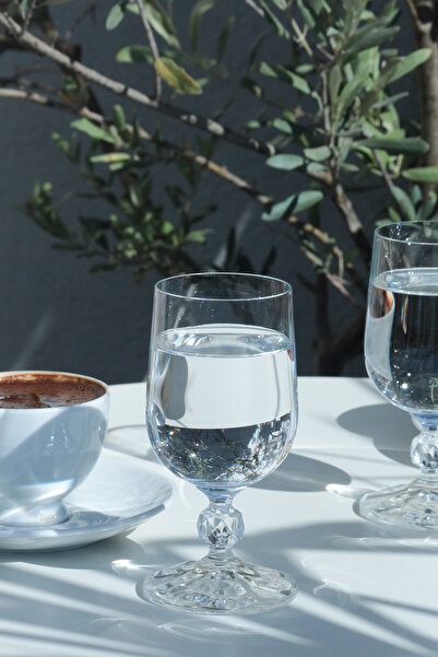 Rakle Claudia Crystal Set of 6 Coffee Side Glasses 135 Cc