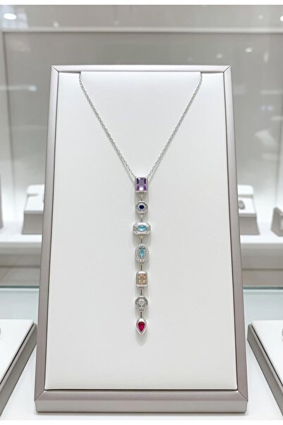 Jadem Gold قلادة على شكل حرف Y من الفولاذ المقاوم للصدأ