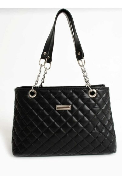 PLATSO Kelo New Season Quilted Thin Chain Strap Black Women's Shoulder Bag