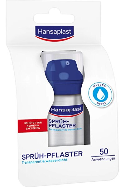 Hansaplast Sprey Yara Bandı 32,5 ml (50 Uygulama) – Şeffaf & Suya Dayanıklı
