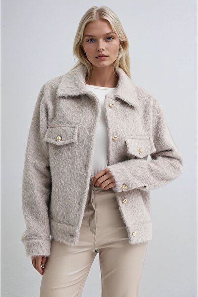 Lijuri Front pocket Faux Fur Coat 7101 r6-g-k2