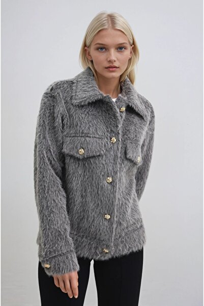 Lijuri Front pocket Faux Fur Coat 7101 r6-g-k2