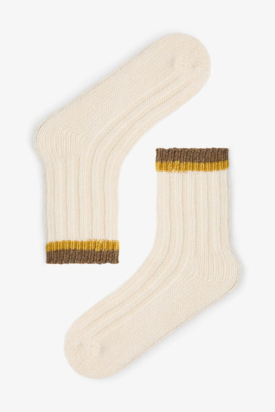 Penti Rustic Striped Thick Socks with Ankle Part