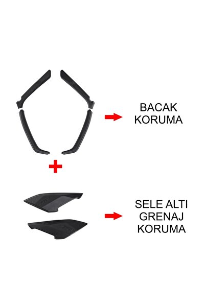 GP KOMPOZİT Yamaha Nmax 125-155 2021-2023 Uyumlu Bacak Ve Sele Altı Grenaj Ko...