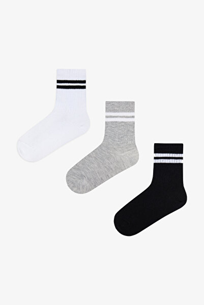 Penti Boy's Lines 3dílné tenisové vícebarevné ponožky