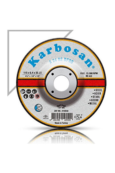 Global İSPİRAL TAŞI KARBOSAN 115X6X22 FLEX TAŞLAMA 910550 K