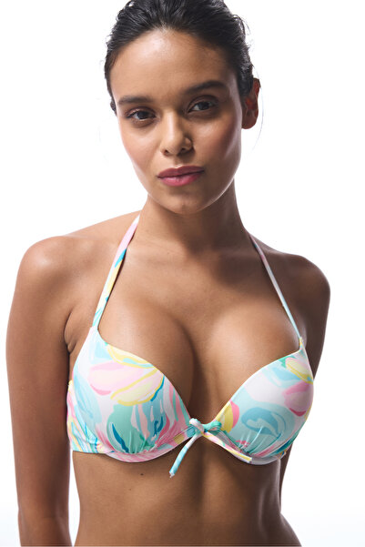 Penti Yaprak Desenli Dream Push Up Bikini Üstü