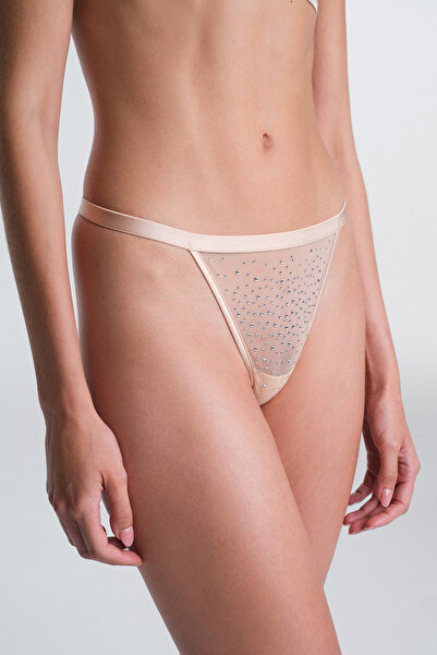 Penti Beige Sandy Stone Low Waist String Panties