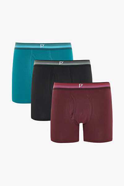 Penti Herren-Boxershorts aus Baumwollmischung, 3-teilig, mehrfarbig