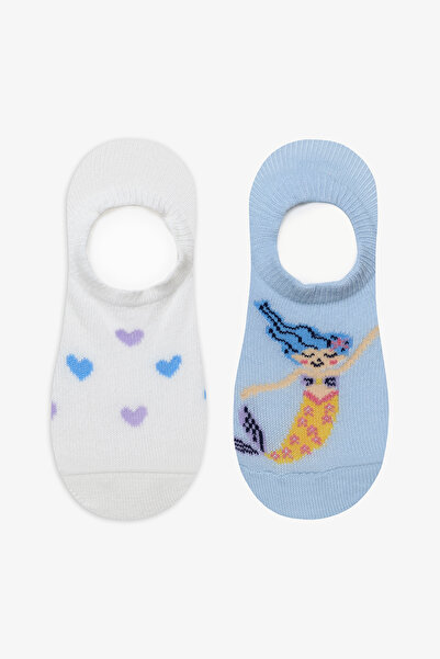 Penti Kız Çocuk Mermaid Love 2li Çok Renkli Babet Çorap