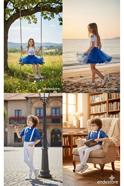 ENDESTORE Erkek Çocuk Pantolon Gömlek Alt-üst Takım 23 Nisan 29 Ekim 10 Kasım...