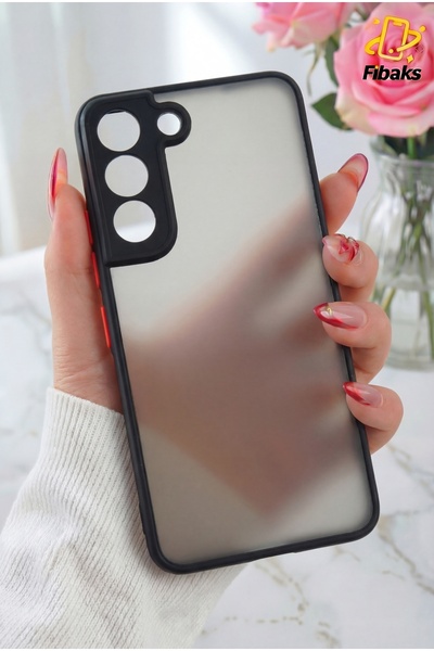 Fibaks Samsung Galaxy S21 Fe Mat Parmak Izi Yapmaz Kamera Korumalı Renkli Tuş...