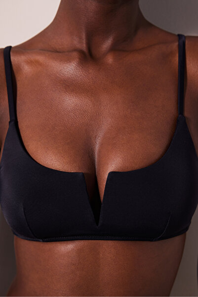 Penti Top de bikini negru Basic V