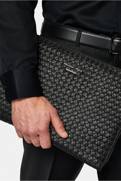 Abdullah Kiğılı Desenli Clutch El Çantası