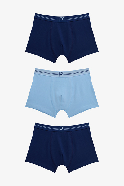 Penti Boy's 3-pack Dark Blue Tone Boxer