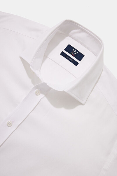 W Collection قميص من الصوف الأبيض