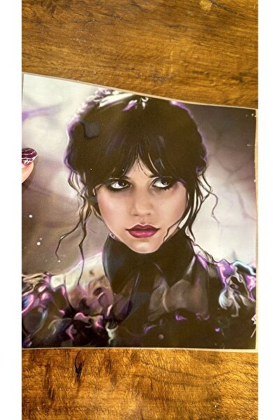 Gönülden Tasarım Ütü İle Yapışan Wendesday Transfer Baskı Arma 20x20 Cm Mor