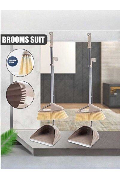 Generic Alextreme Broom And Dustpan Set Standing Upright Dust Pan Long Handle Lobby Broom New Household Supp