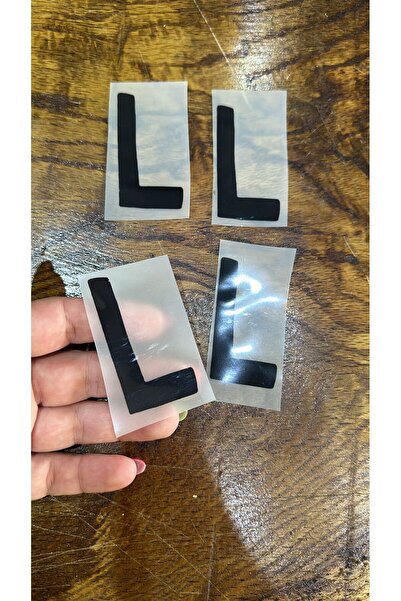 Gönülden Tasarım 4 komada peglanog slova L za transfer štampu Arma 6X4 cm