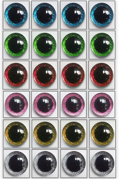 sgshobby Amigurumi Simli Vidalı Göz 16 Mm 24 Adet (12 ÇİFT)