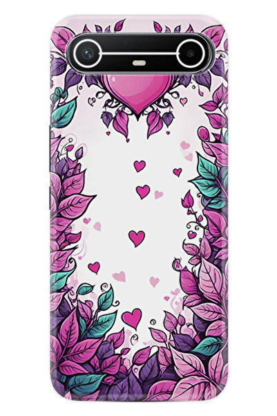 TECNO Spark Slim (KM9) Kılıf Boutique Baskılı Resimli Kalpler Pcode -009