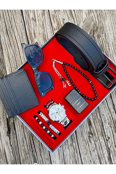 DEEPWELL Babalar Günü Erkek Kol Saati Kemer Gözlük Kartlık Çakmak Tesbih Bile...