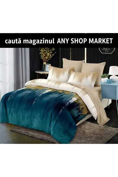 ANY SHOP MARKET Finet Linen, Double Bed, 2 Persons, Fitted Sheet, 6 Pieces 20...