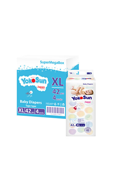 YokoSun Baby Diapers, size 5 / XL (13+ kg) 42 pieces * 4 packs