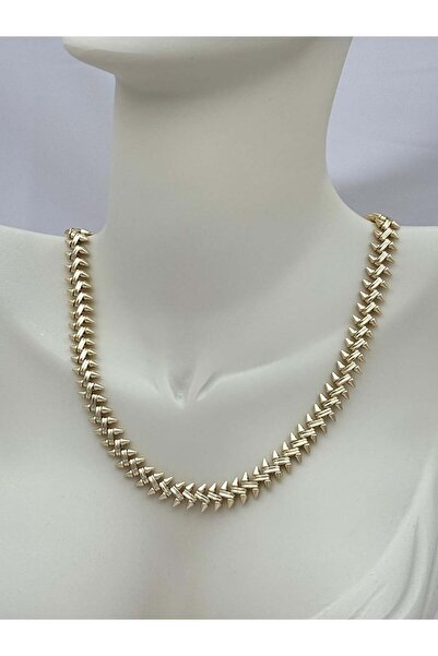 Luseda Xuping Cartier Örgü Detaylı 50 cm Çivi Kolye