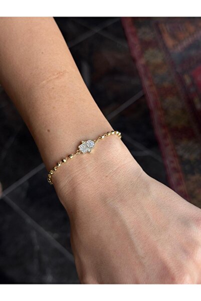 Luseda سوار VIP من الذهب مع تمثال فاطمة الحنجرية وسلسلة من الخرز الذهبي بطول ...