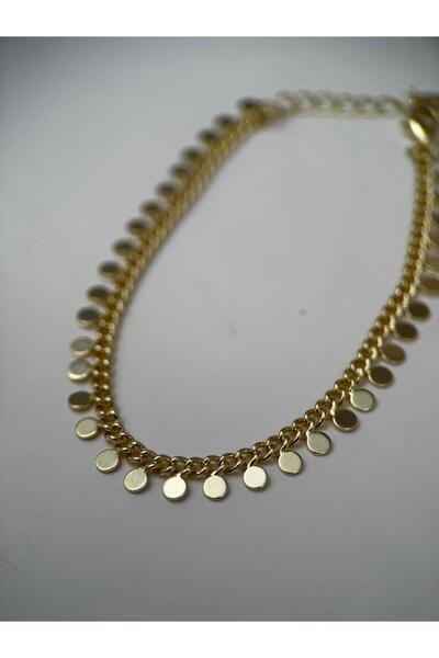 Luseda سوار ذهبي بتفاصيل القرص 16+3 سم قابل للتعديل