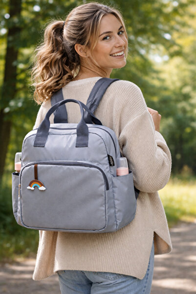 elite by seba Gri Lavinya Bebek Bakım Çantası