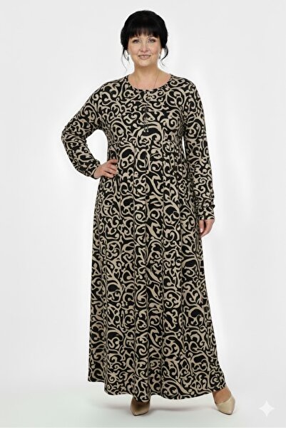 elma abone Plus Size Robali Mother Dress