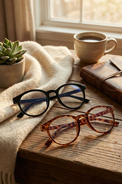 GlimmerGroove Kadın Erkek Unisex Mavi Işık Korumalı Uv 400 Leopar Desenli & S...