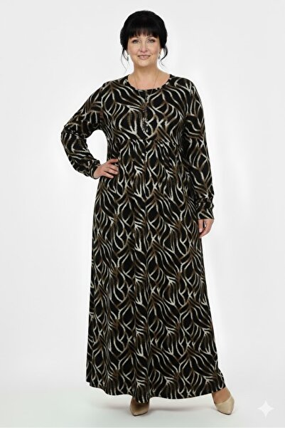 elma abone Plus Size Robali Mother Dress