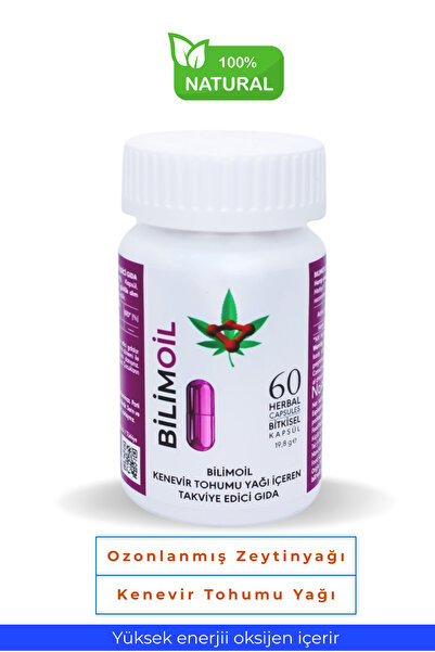 bilimoil Yüksek enerjili oksijen ile kenevir tohum yağı ve zeytinyağı içeren ...