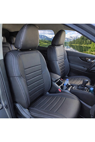 Anka Nissan Qashqai Uyumlu Arka sırt 2+1 -ÖZEL DİKİM- Komple Deri Oto koltuk ...